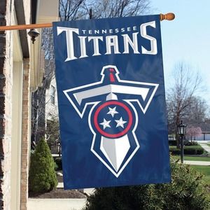 NFL Tennessee Titans Double Sided Flag Embroidered Applique 44x28 Inch